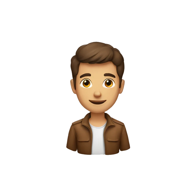 homme brun emoji