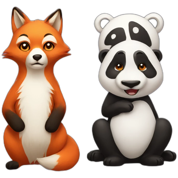 fox + panda emoji