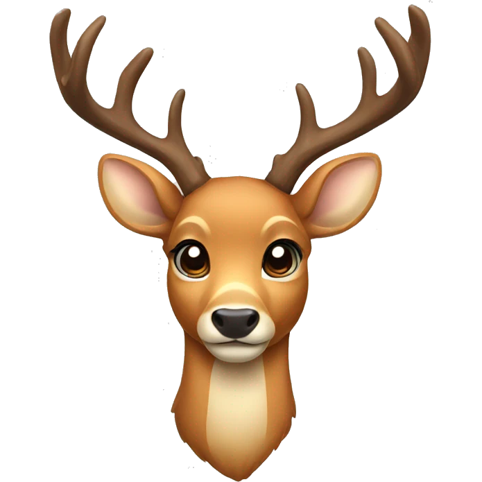Deer with bow  emoji
