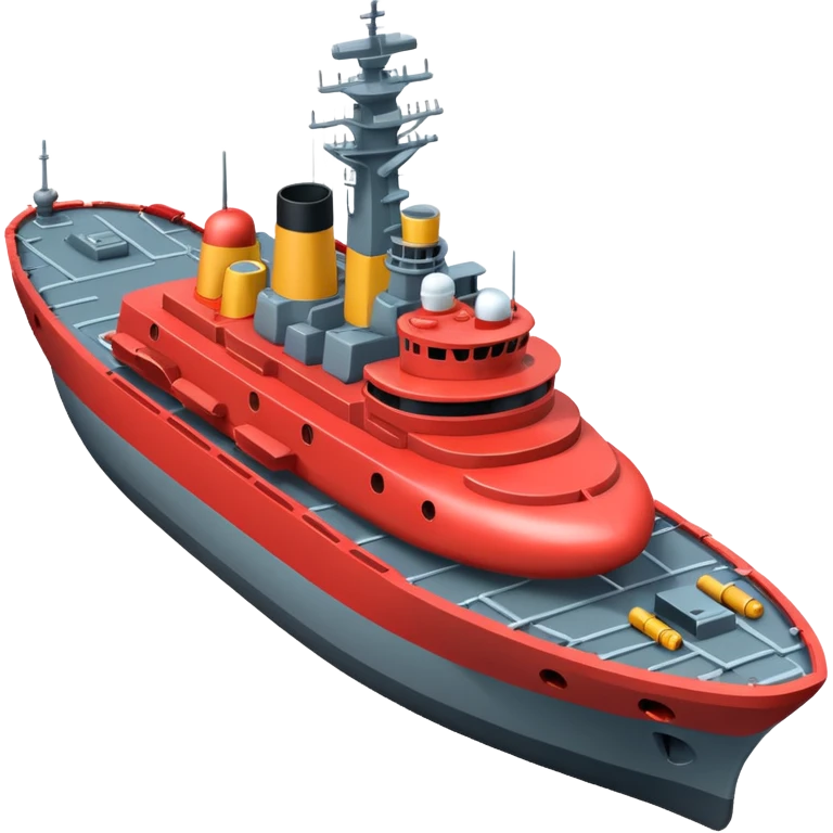battleship arial view emoji