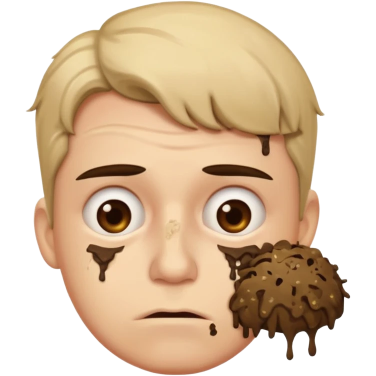accountant covered in shit emoji