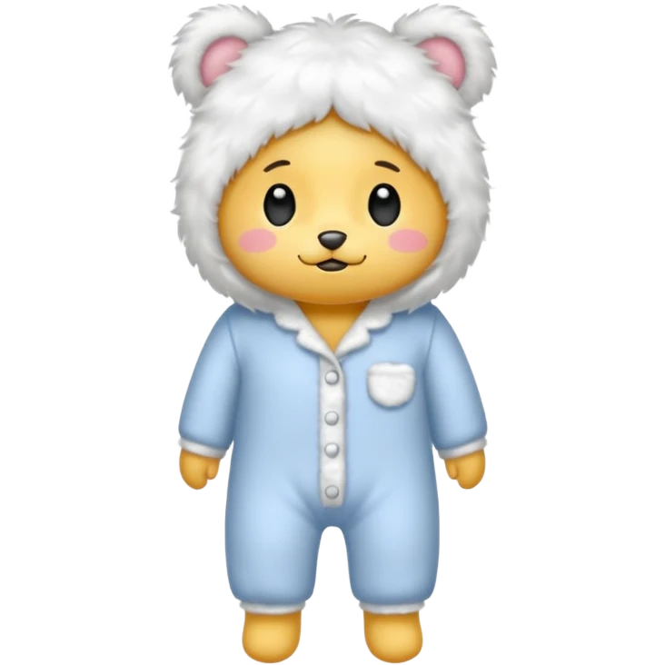 fluffy pyjamas emoji