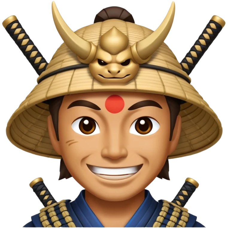 happy samurai emoji