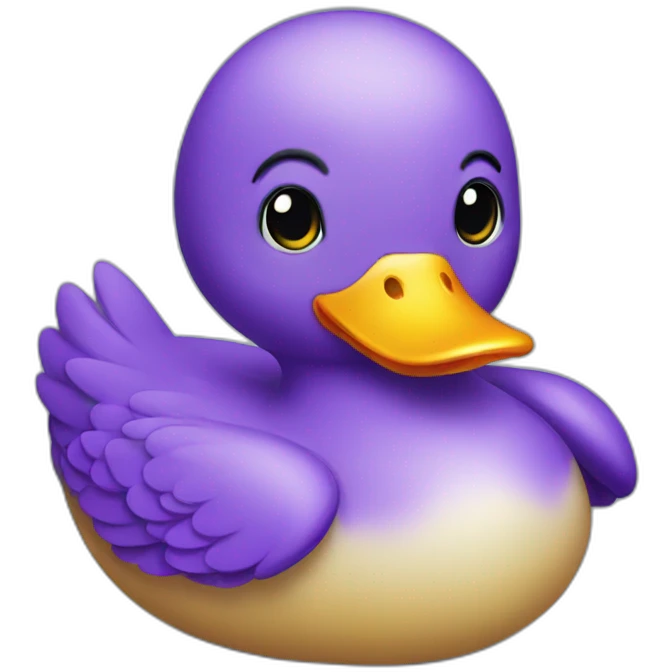purple duck emoji