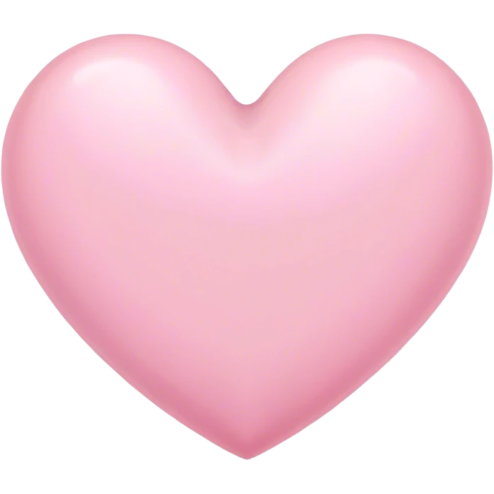 Cœur pastel rose emoji