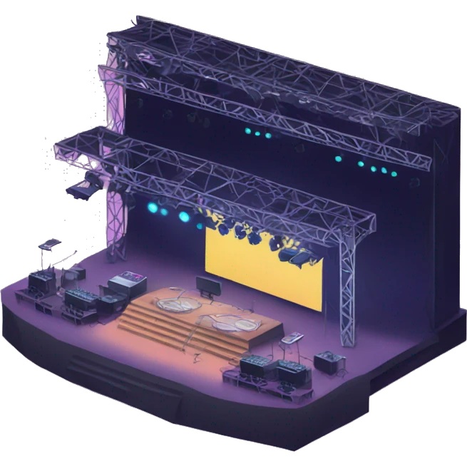 electronic music festival stage emoji