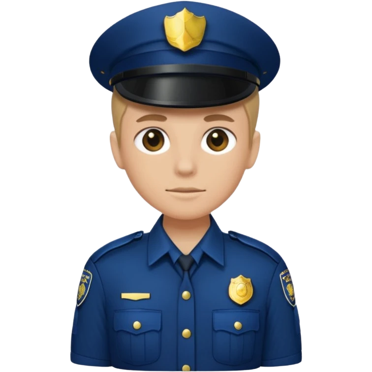 police uniform emoji
