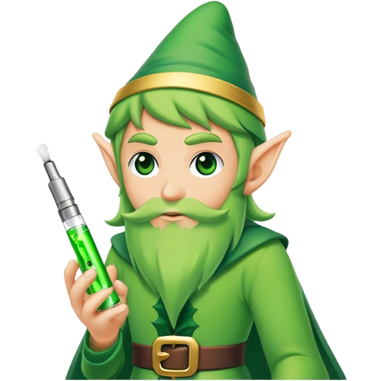 Green elfbar vape  emoji