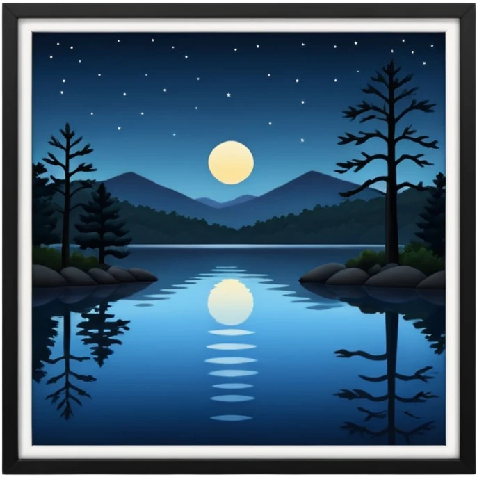 arkansas lake in the night emoji