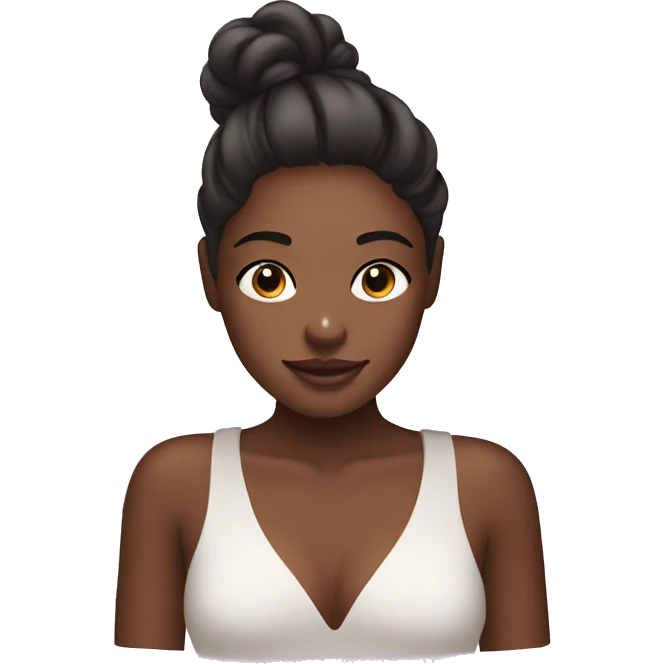 A girl doing skin care  emoji