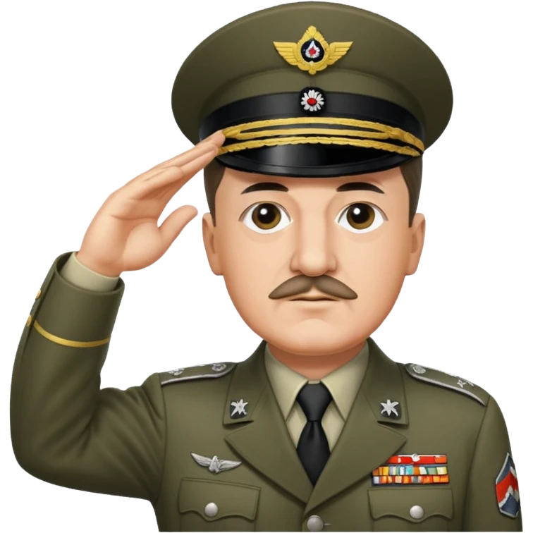 Adolf Hitler saluting  emoji