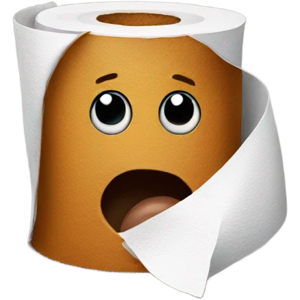 Poop emoji with toilet paper emoji
