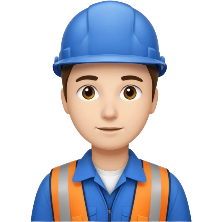 AIRPORT ENGINEER WITHOUT SAFETY HELMET emoji