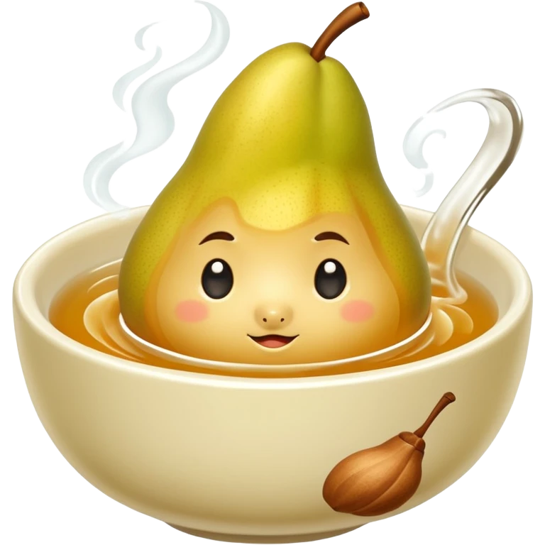 pear tea soup emoji