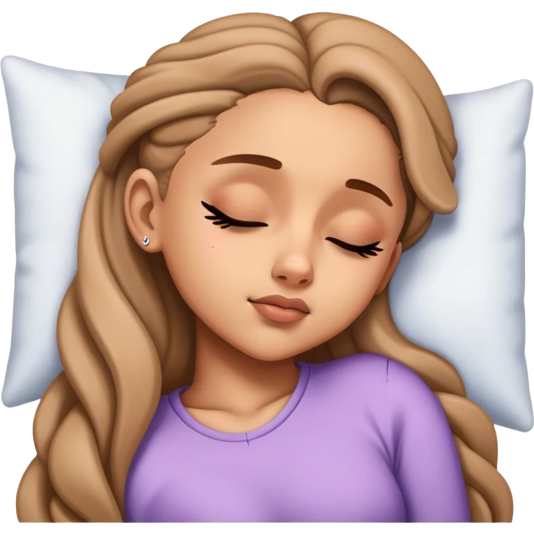Ariana Grande sleeping emoji
