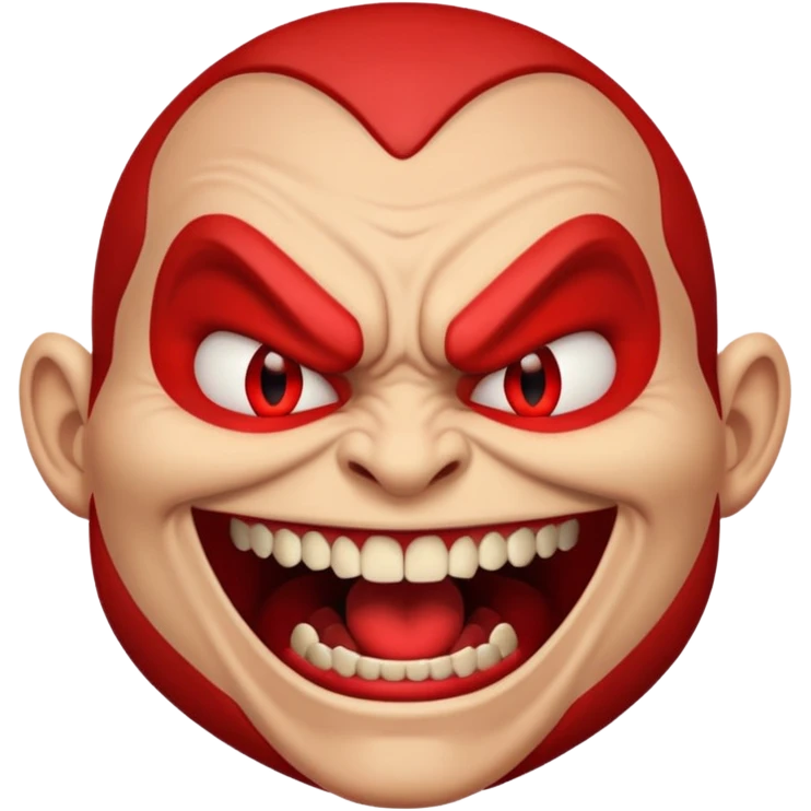 evil laugh, angry face emoji