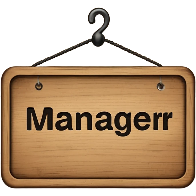 manager sign emoji