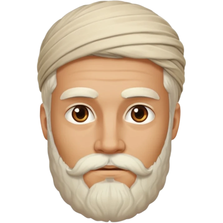 white ancient greek young man with beard emoji