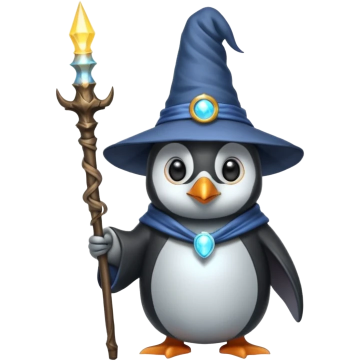 Penguin Wizard emoji