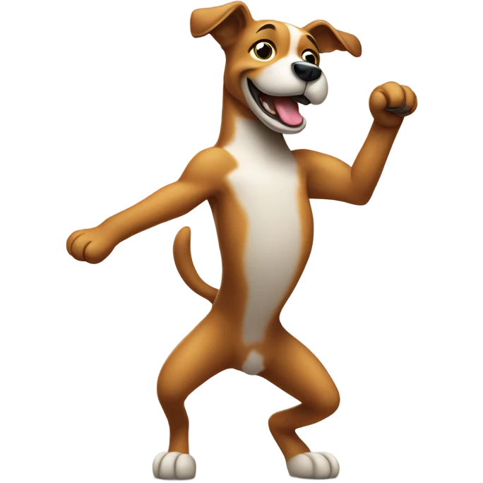 Dog dancing emoji