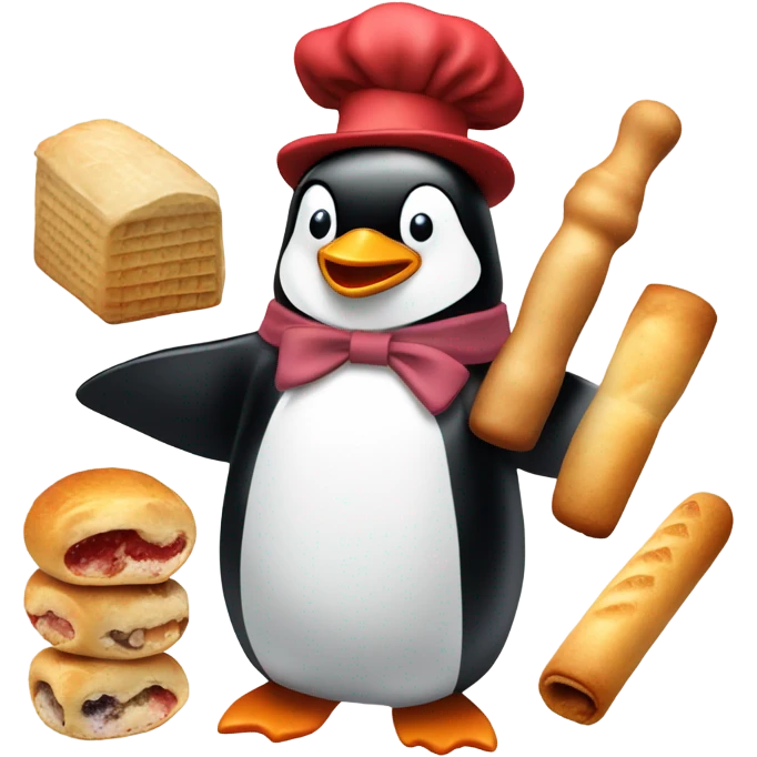 Penguin baker emoji