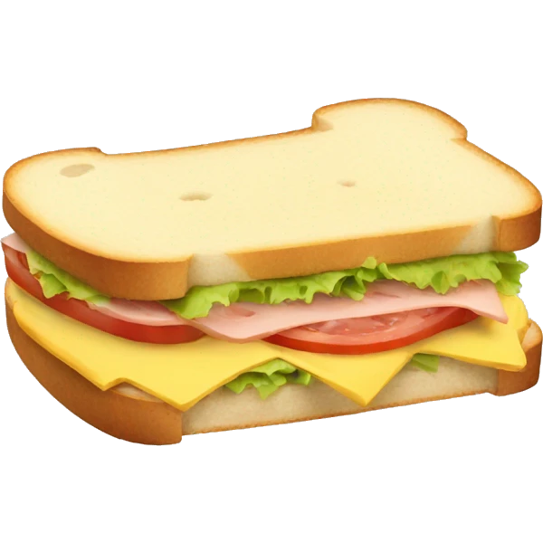 half a german sandwich emoji