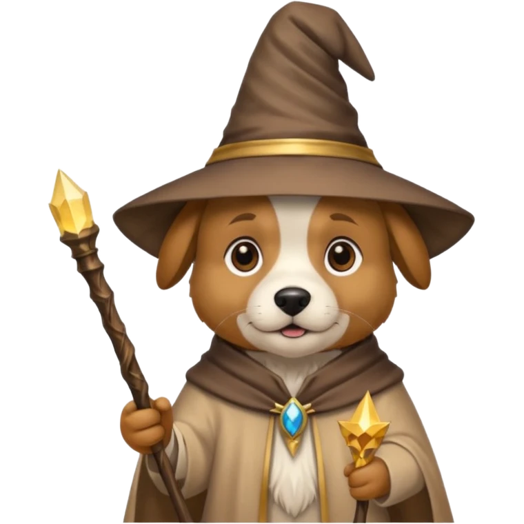 Dog wizard emoji