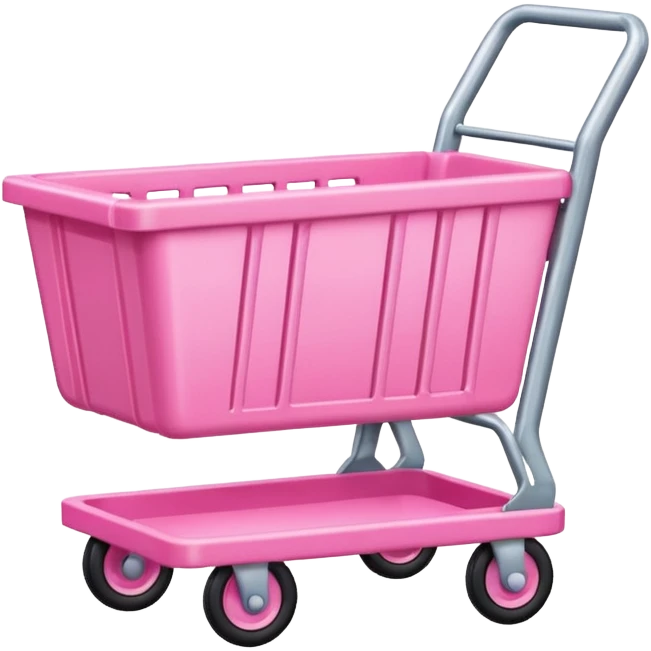 Pink cart. emoji