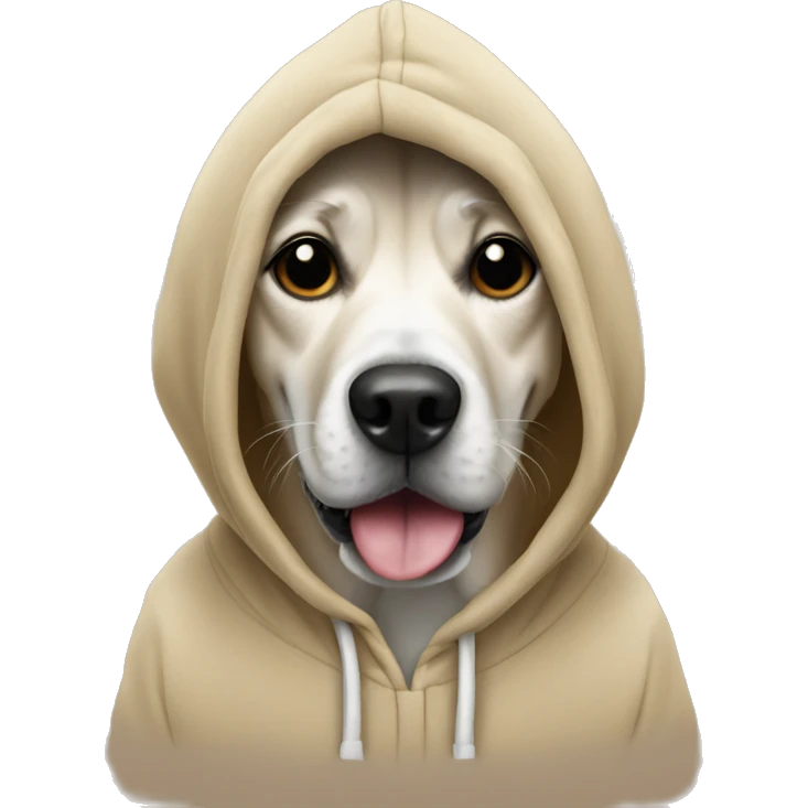 Dog woth hoodie emoji