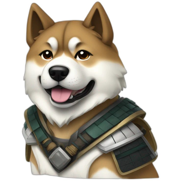 Samurai akita inu emoji