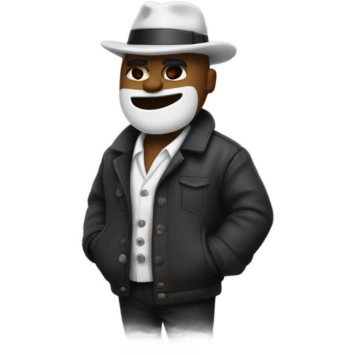 A gangster that’s a snowman. emoji
