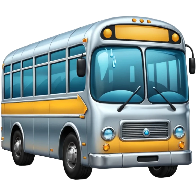 bus with tears emoji