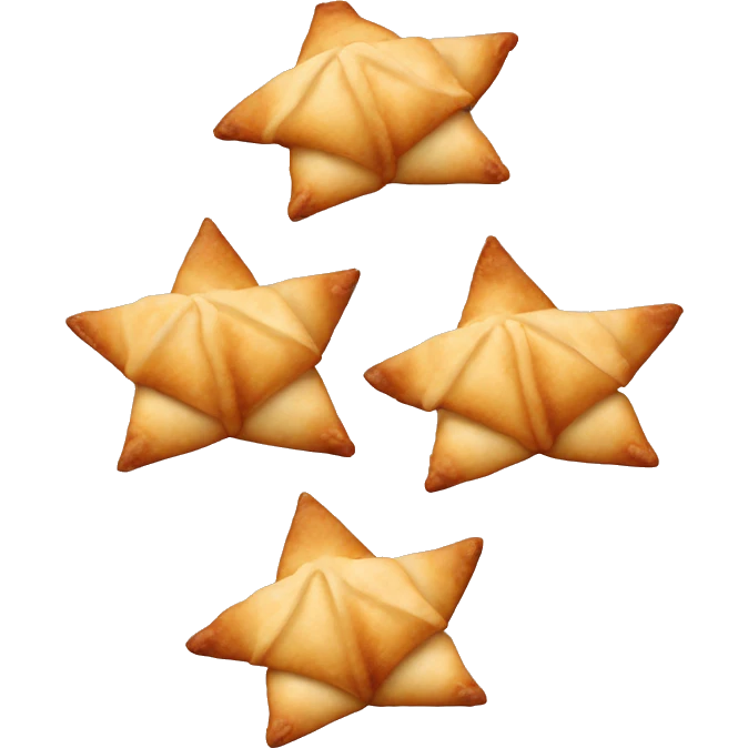 Crab Rangoon (the ones with 4 points) emoji