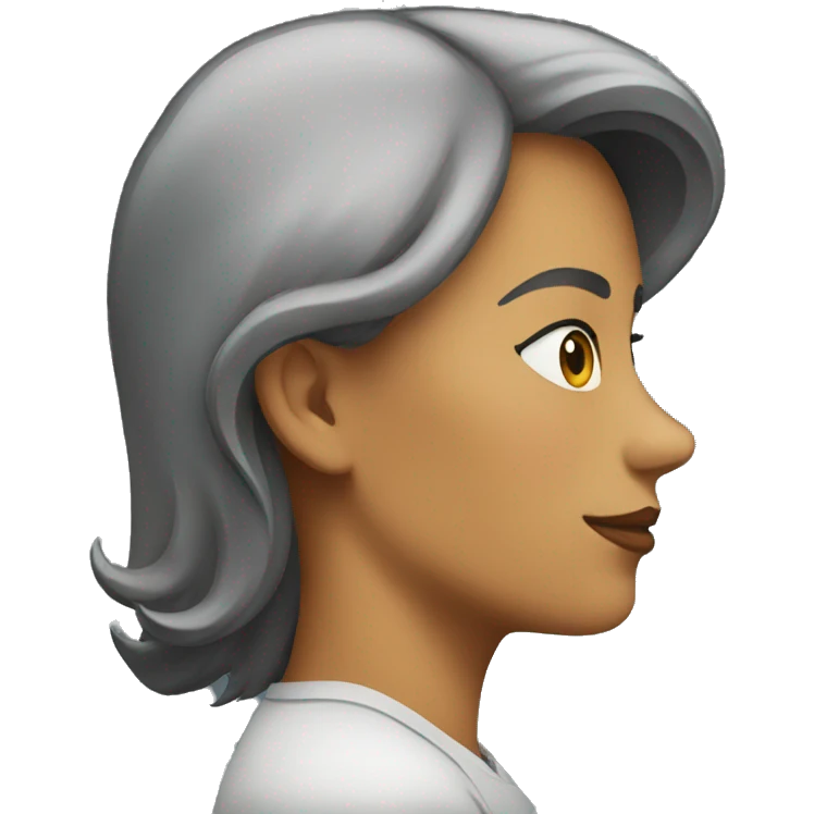 woman side view emoji