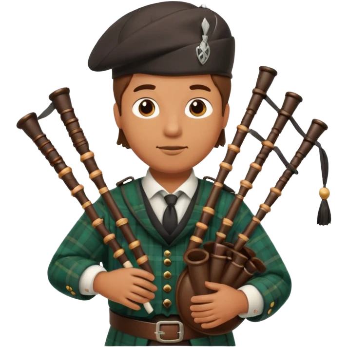 Manos tocando una gaita emoji