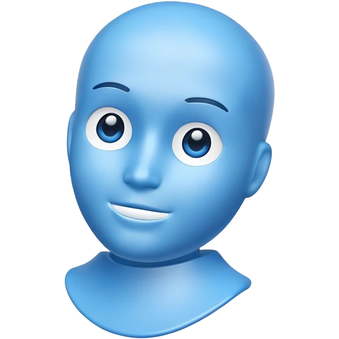 blue test dummy emoji