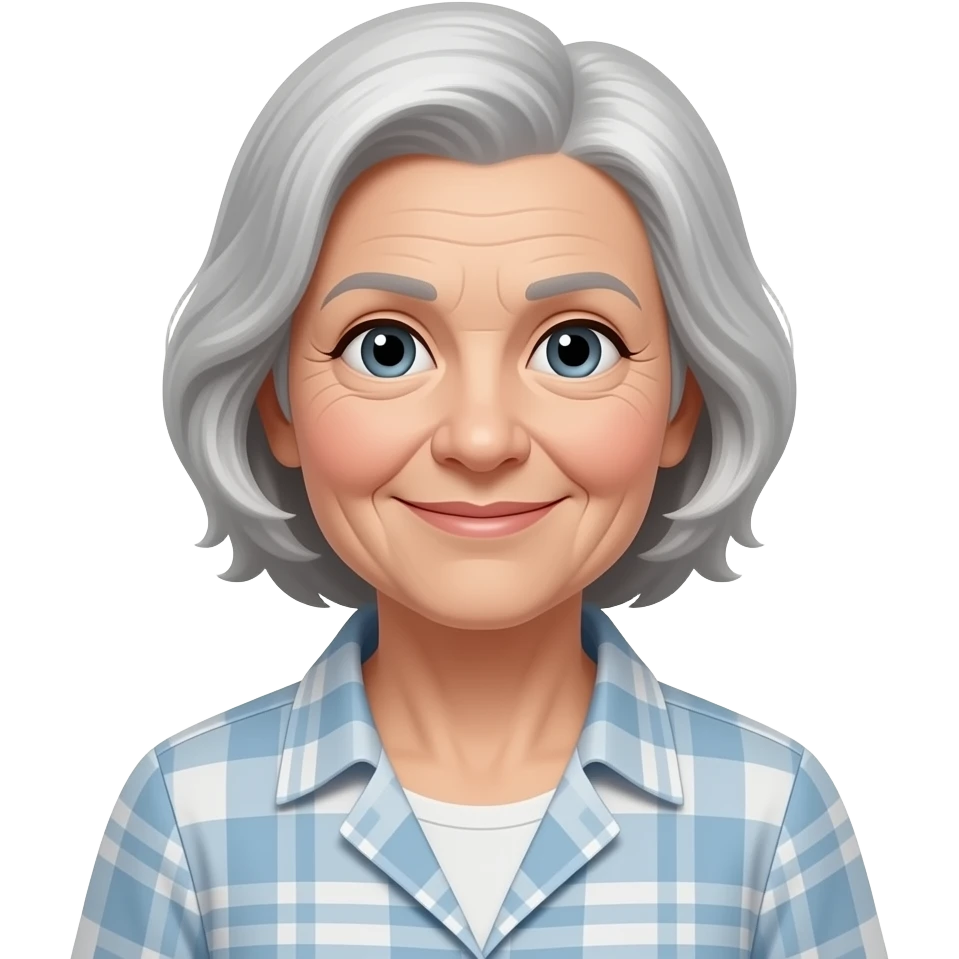 Seventy five year old woman emoji