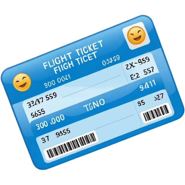 flight ticket emoji