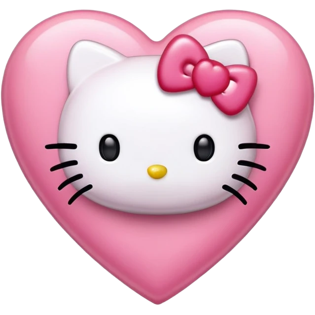 Hello kitty heart  emoji