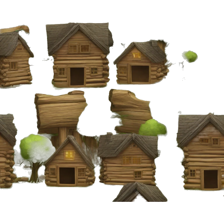 log cabin in the woods emoji