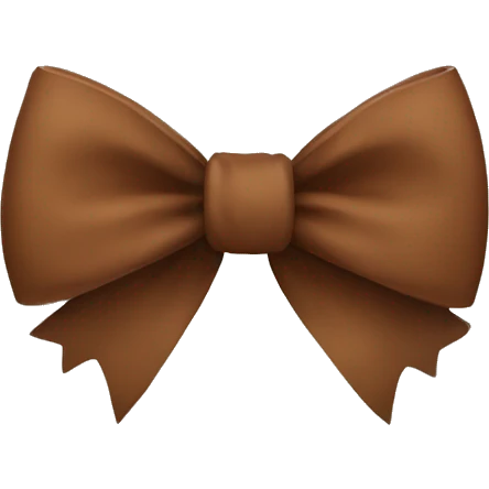 Brown bow emoji