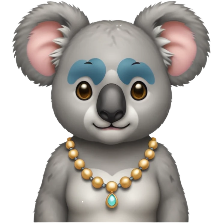 Koala with earrings emoji
