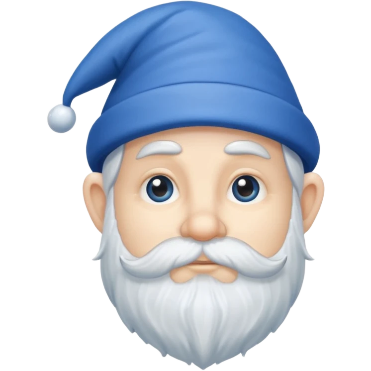 bearded gnome with blue hat emoji