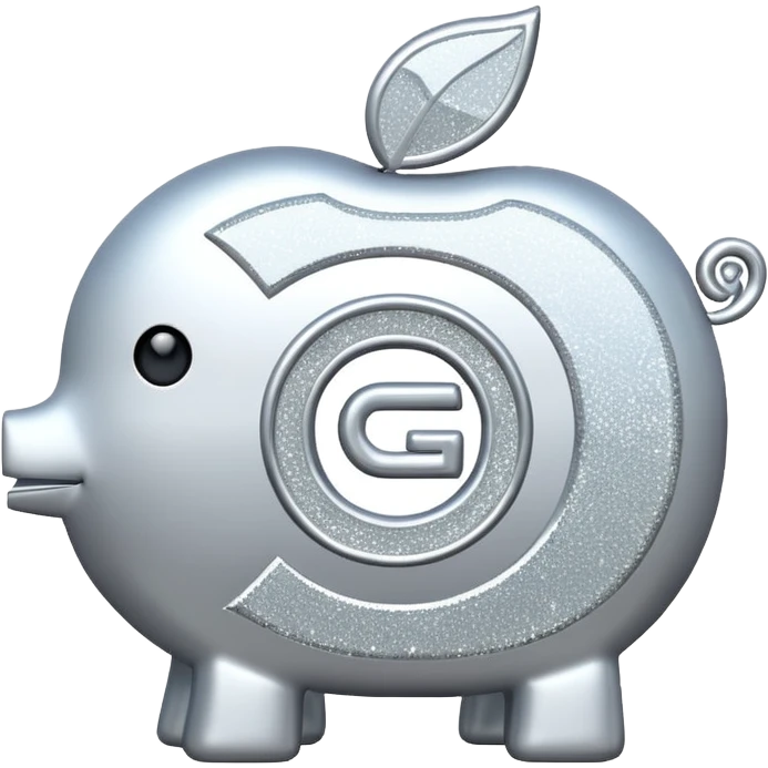 glitter white symbol bank emoji