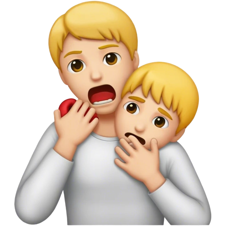 person strangling themselves emoji