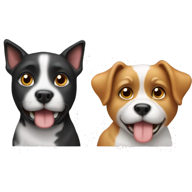 cat & dog emoji