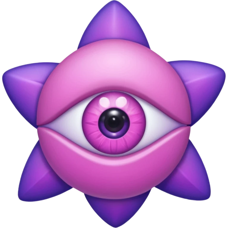 starro pink and purple with one round eye emoji