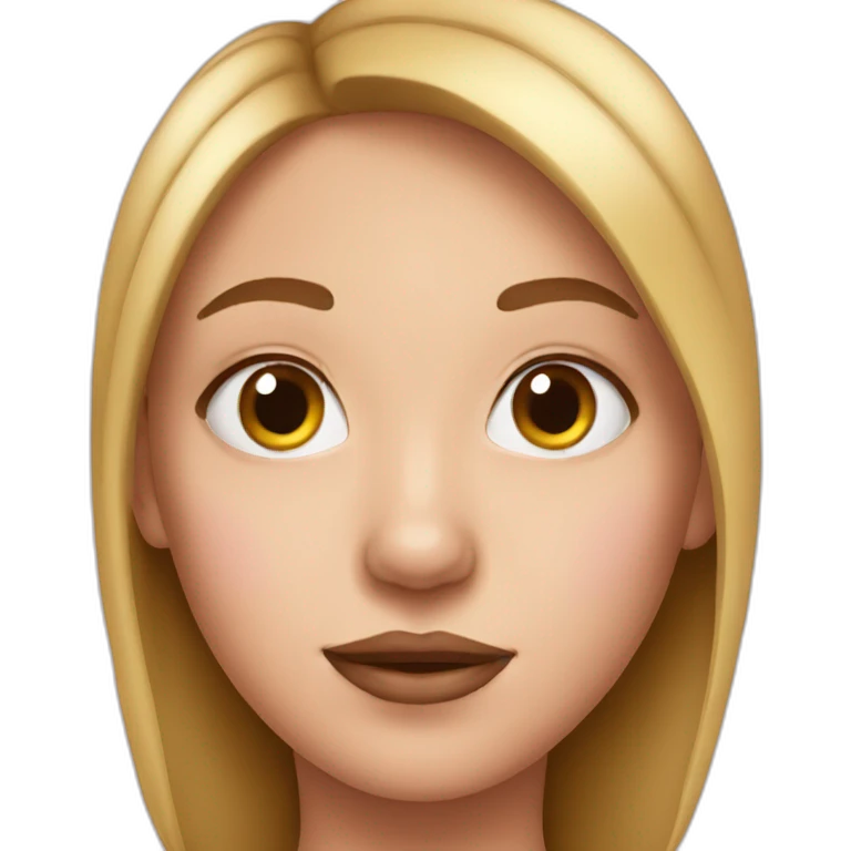 Girl with pig nose emoji