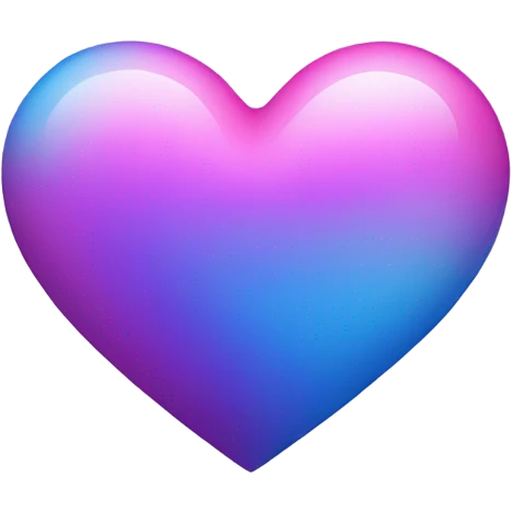 Pink purple blue heart emoji