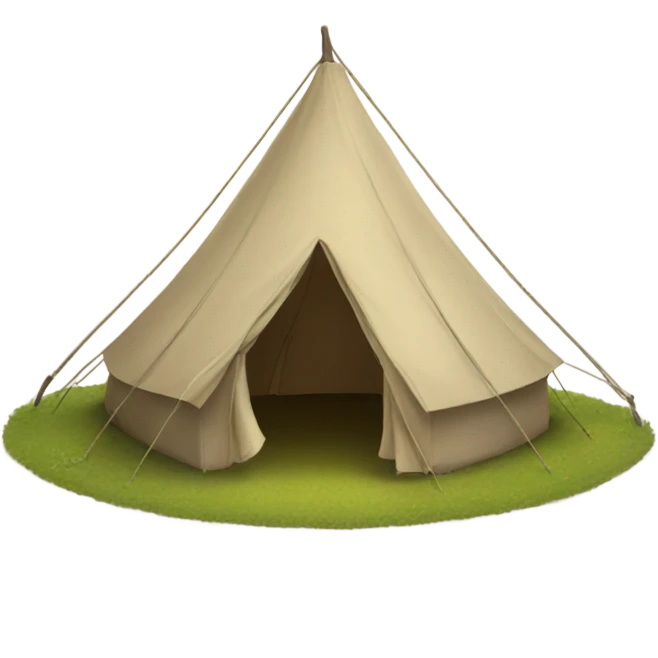 Tent that with sign that says explore emoji